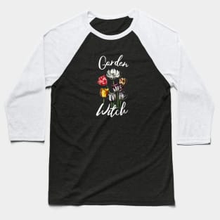 Garden Witch Vintage Cottagecore Tulips Baseball T-Shirt